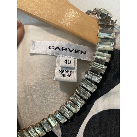 Carven Fashion Collections ModaOperandi New York City Silk Dress Size 40 - Picture 6 of 13